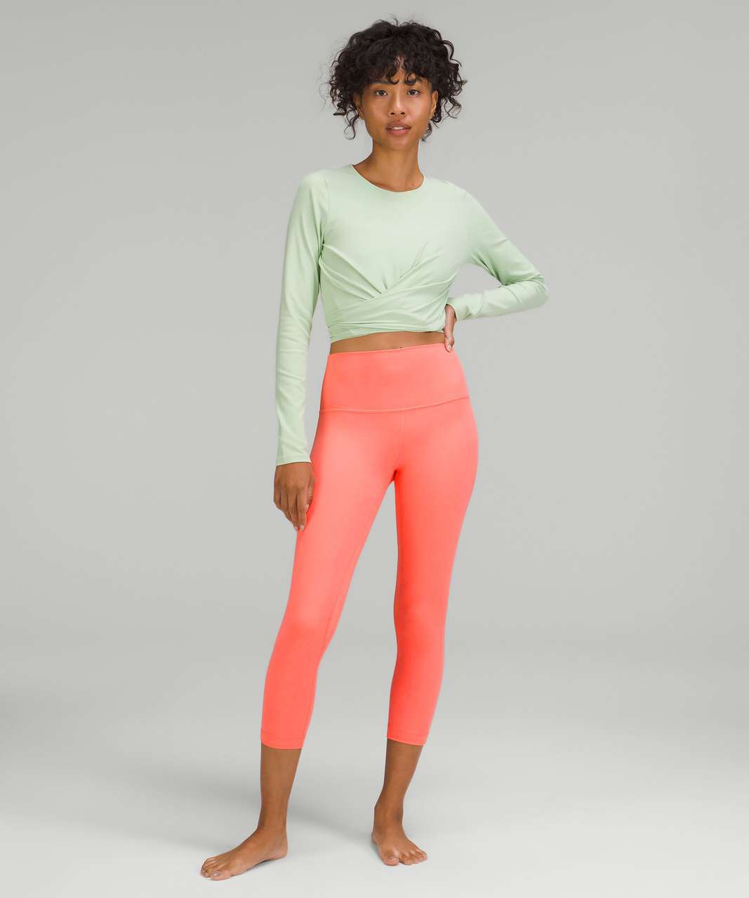 Lululemon Align High-Rise Crop 23" - Raspberry Cream