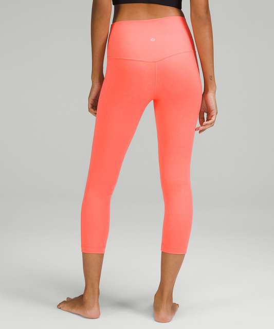 New With Tags Lululemon Align HR Crop 23” Pink Savannah Size 4