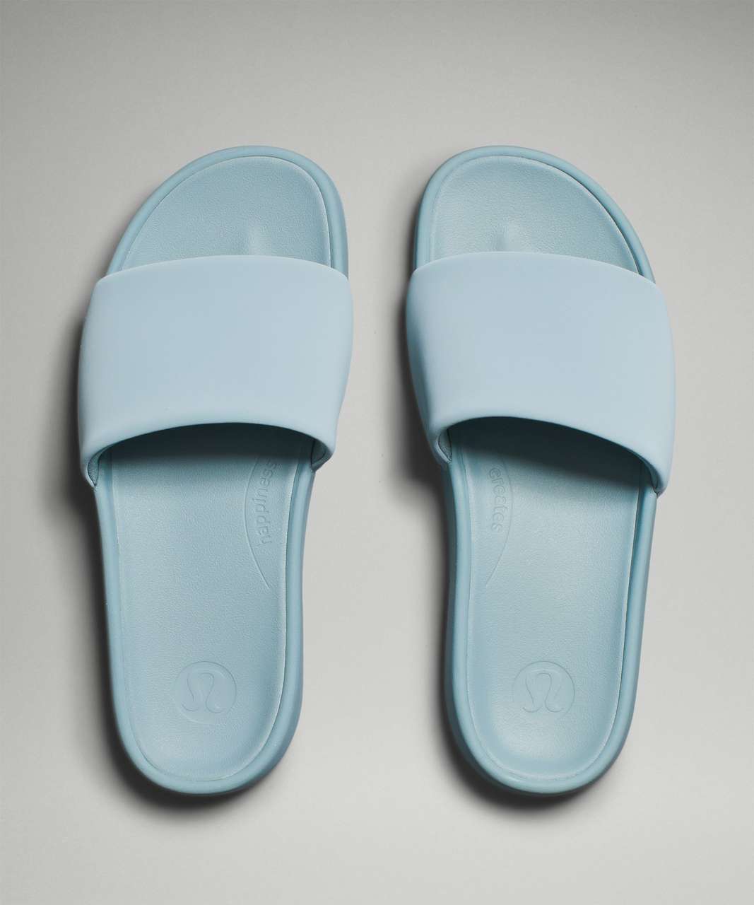 Lululemon Restfeel Womens Slide - Breeze Blue / Breeze Blue - lulu fanatics