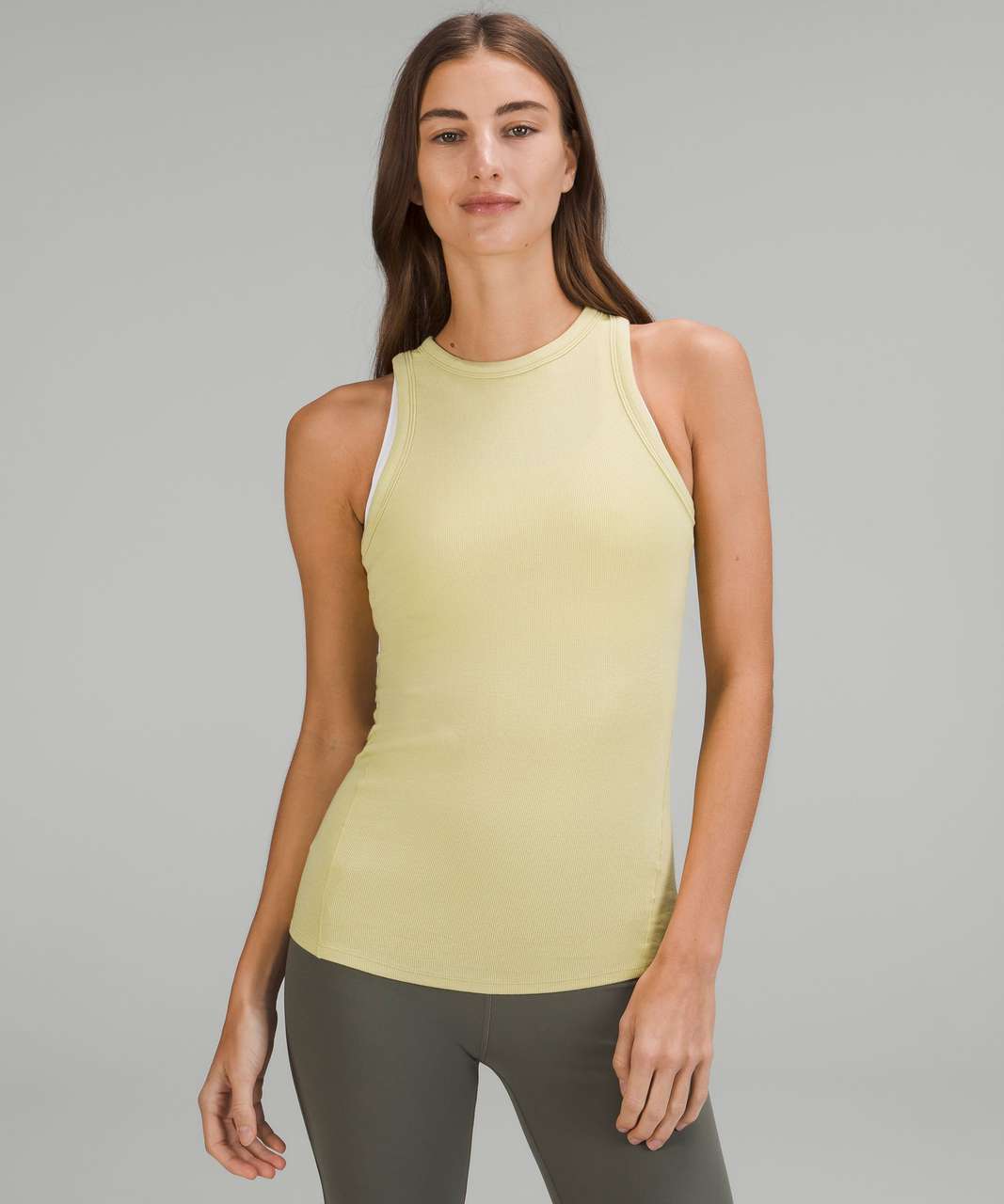 Lululemon Hold Tight Tank Top - Finch Yellow - lulu fanatics