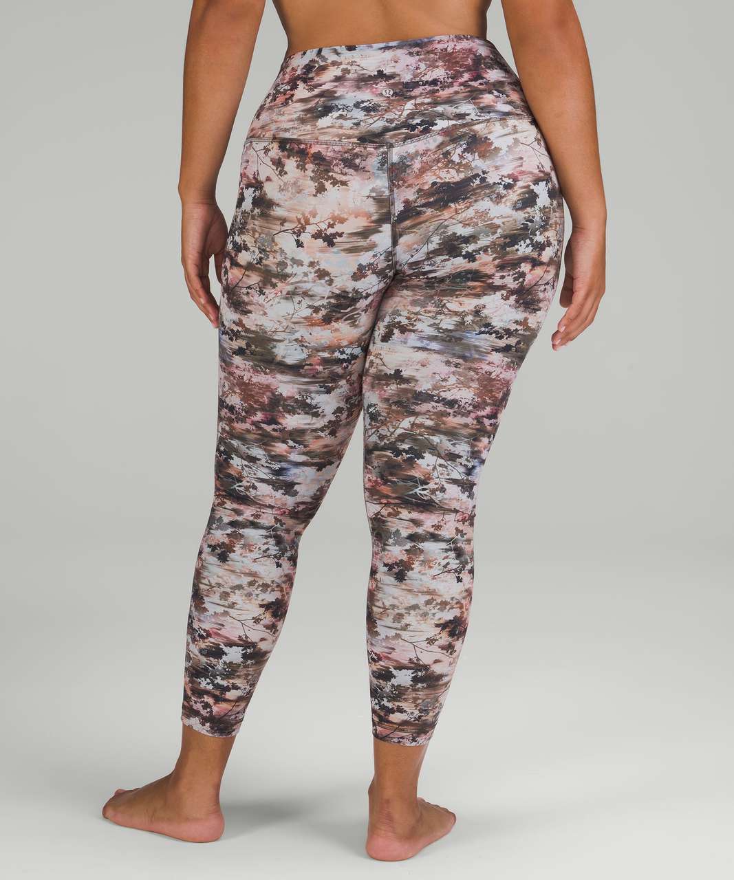 Lululemon Align High-Rise Crop 21 - Cheetah Camo Antique White Multi - lulu  fanatics