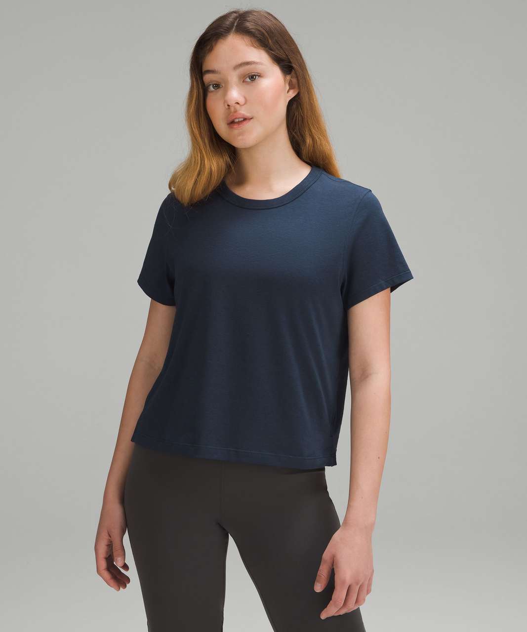 Lululemon Cotton-Blend Logo Training T-Shirt *Graphic - Pipe Dream Blue -  lulu fanatics