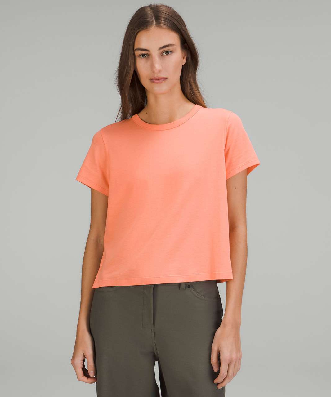 Lululemon Classic-Fit Cotton-Blend T-Shirt - Sunny Coral