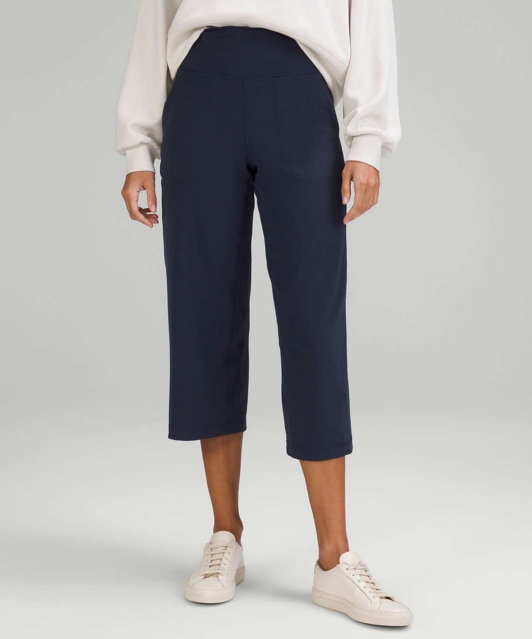 Lululemon Align High-Rise Cropped Jogger - True Navy - lulu fanatics