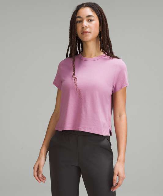 Lululemon Classic-Fit Cotton-Blend T-Shirt Dress - Velvet Dust - lulu ...