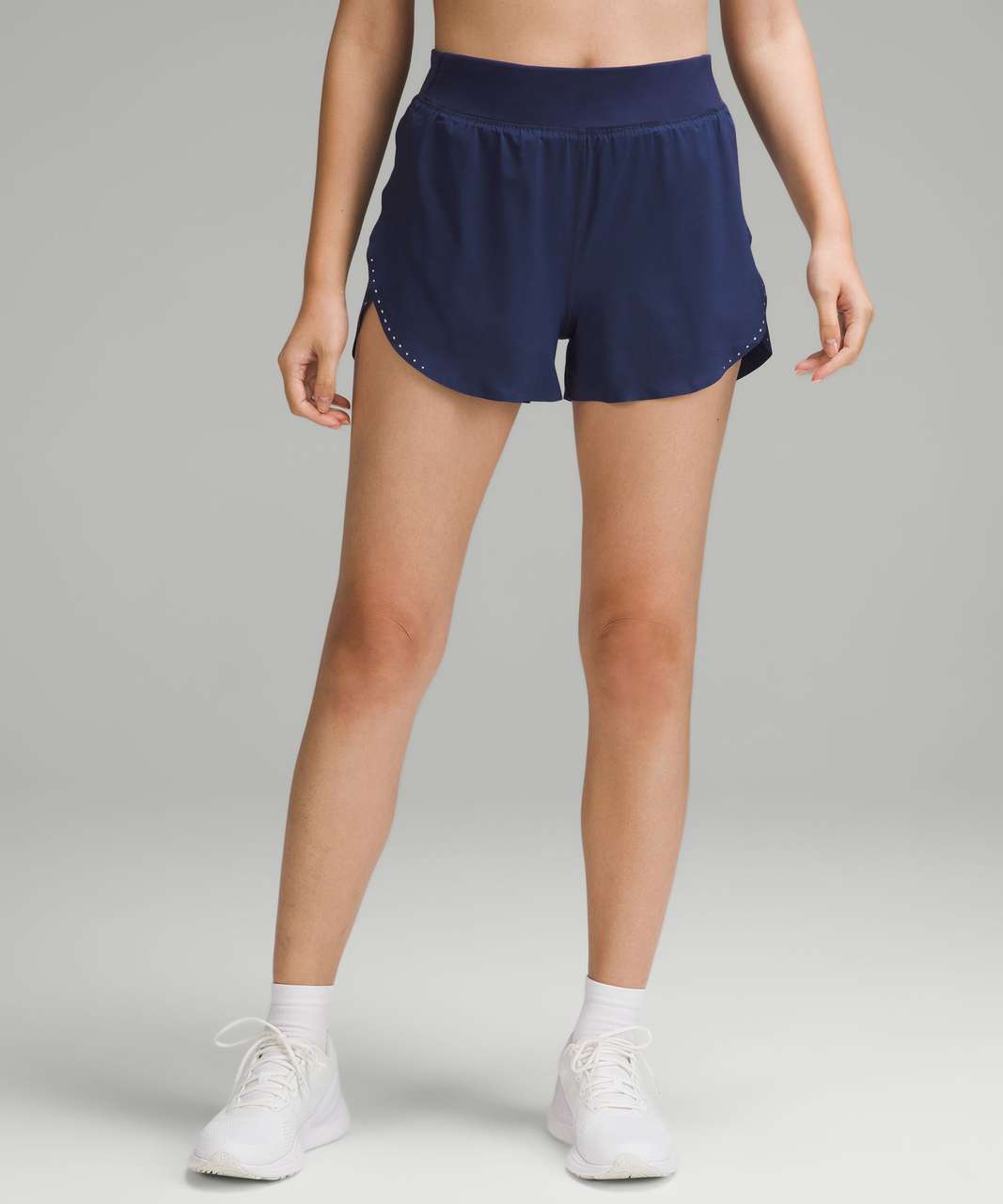 Lululemon Fast and Free Reflective High-Rise Classic-Fit Short 3" - Night Sea