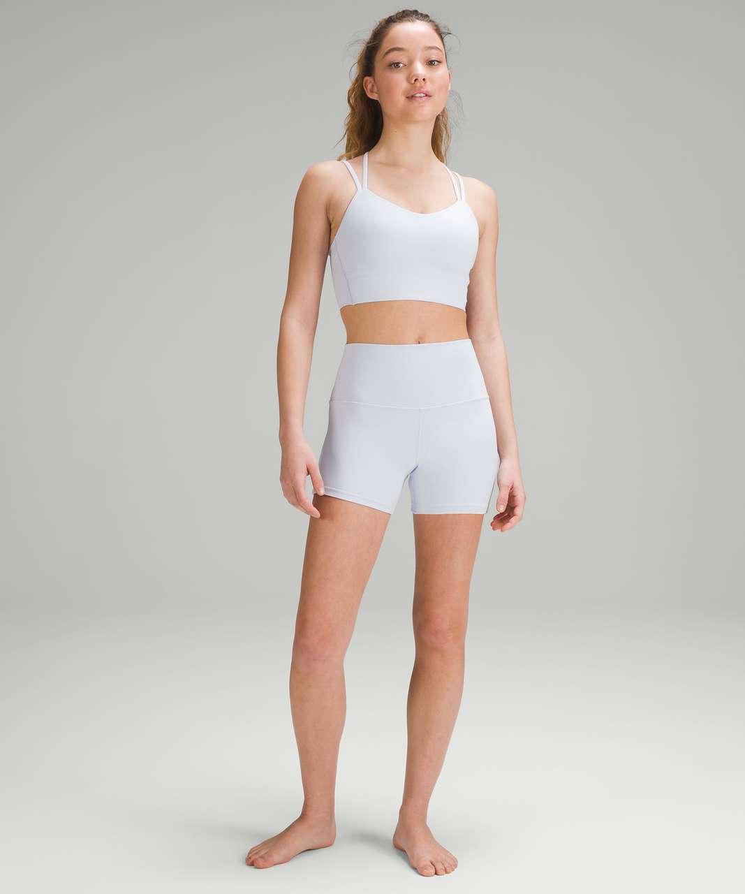 lululemon LIKE A CLOUD LONGLINE B/C CUP - Sportovní podprsenky s lehkou  oporou - white/bílá 