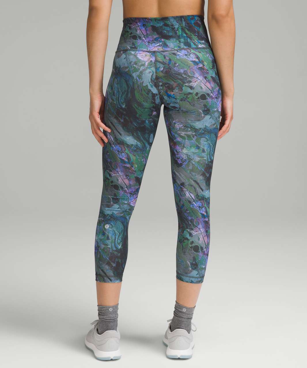 Lululemon Wunder Train High-Rise Crop 23 - Blue Nile - lulu fanatics