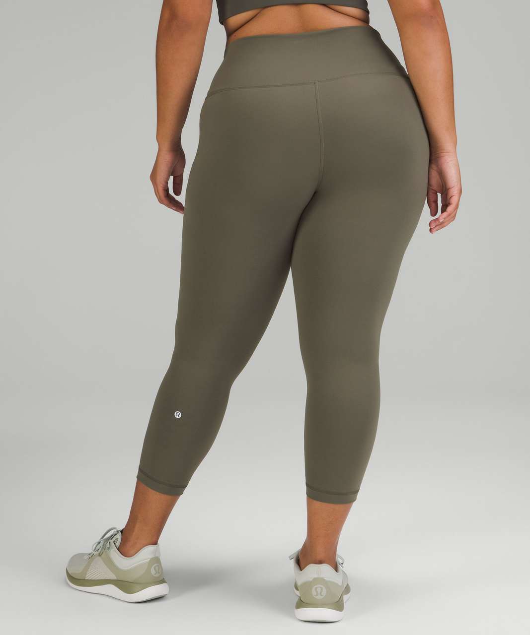 Lululemon Wunder Train High-Rise Crop 23" - Army Green