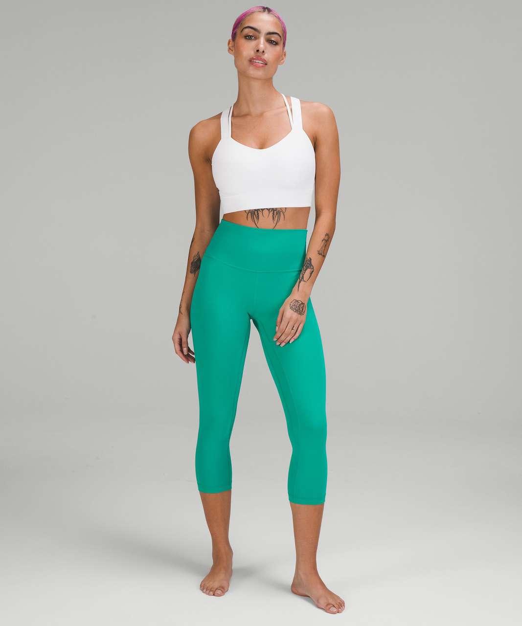 Lululemon Align High-Rise Crop 21" - Maldives Green