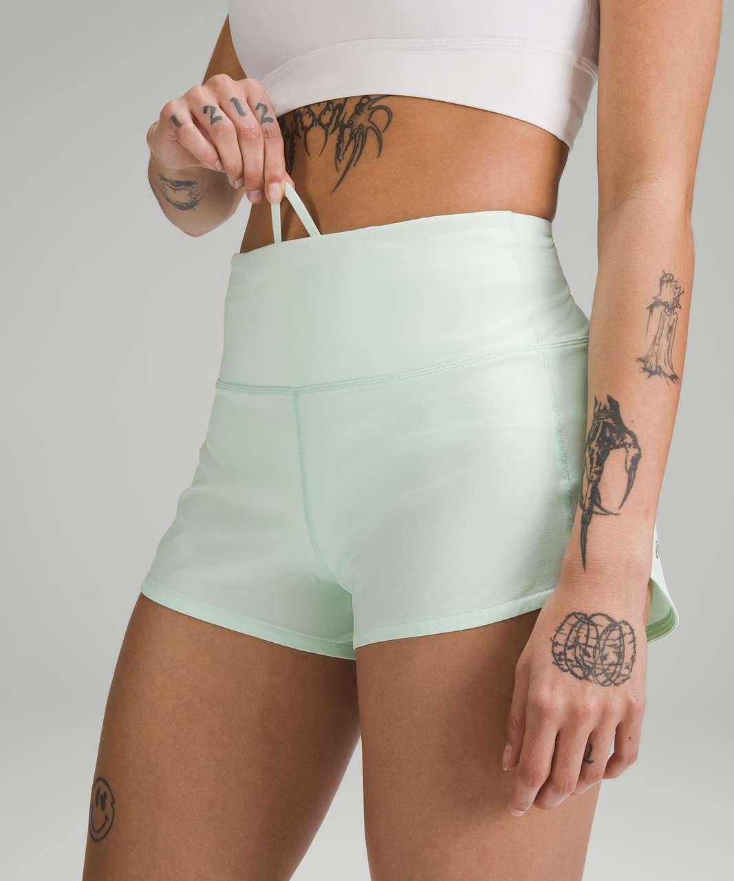 Lululemon Speed Up High-Rise Lined Short 2.5" - Mint Moment