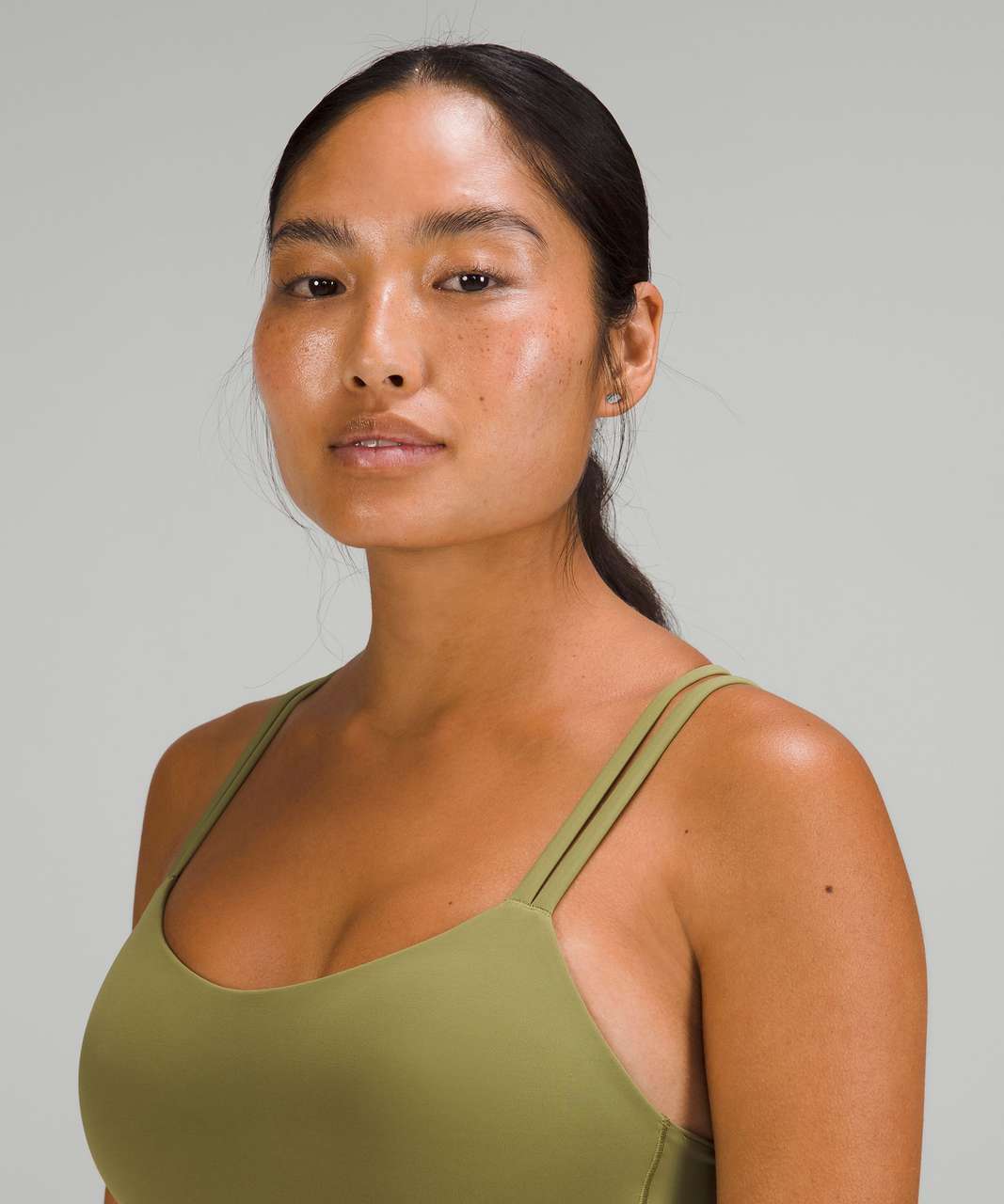 Lululemon Like a Cloud Ribbed Longline Bra *Light Support, B/C Cup -  Edamame Green - lulu fanatics