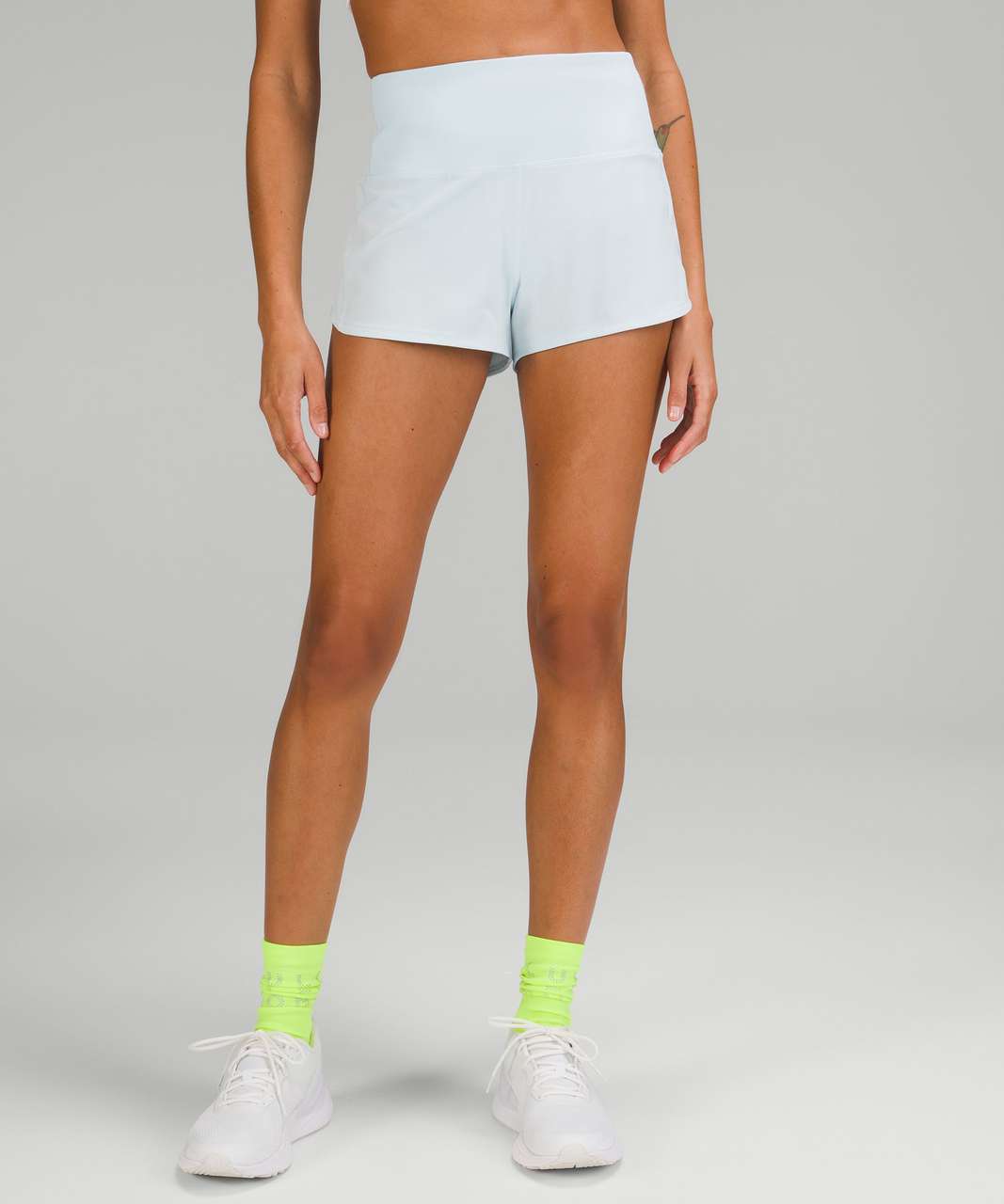 Lululemon Speed Up High-Rise Lined Short 2.5 - Powder Blue - lulu fanatics