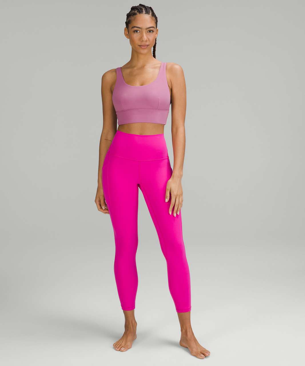Align Bra C/D (6), Align Leggings V-waist (2) Velvet Dust is thee best pink  shade this year 😍 : r/lululemon