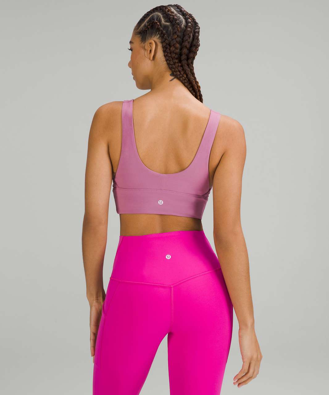 Lululemon Align V-Neck Bra *Light Support, C/D Cup - Pink Peony - lulu  fanatics