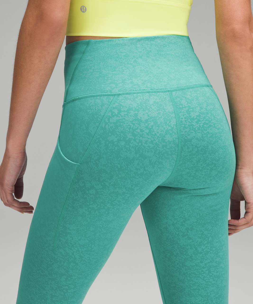 Lululemon Wunder Train High-Rise Tight with Pockets 25 - Blaze Maldives  Green - lulu fanatics