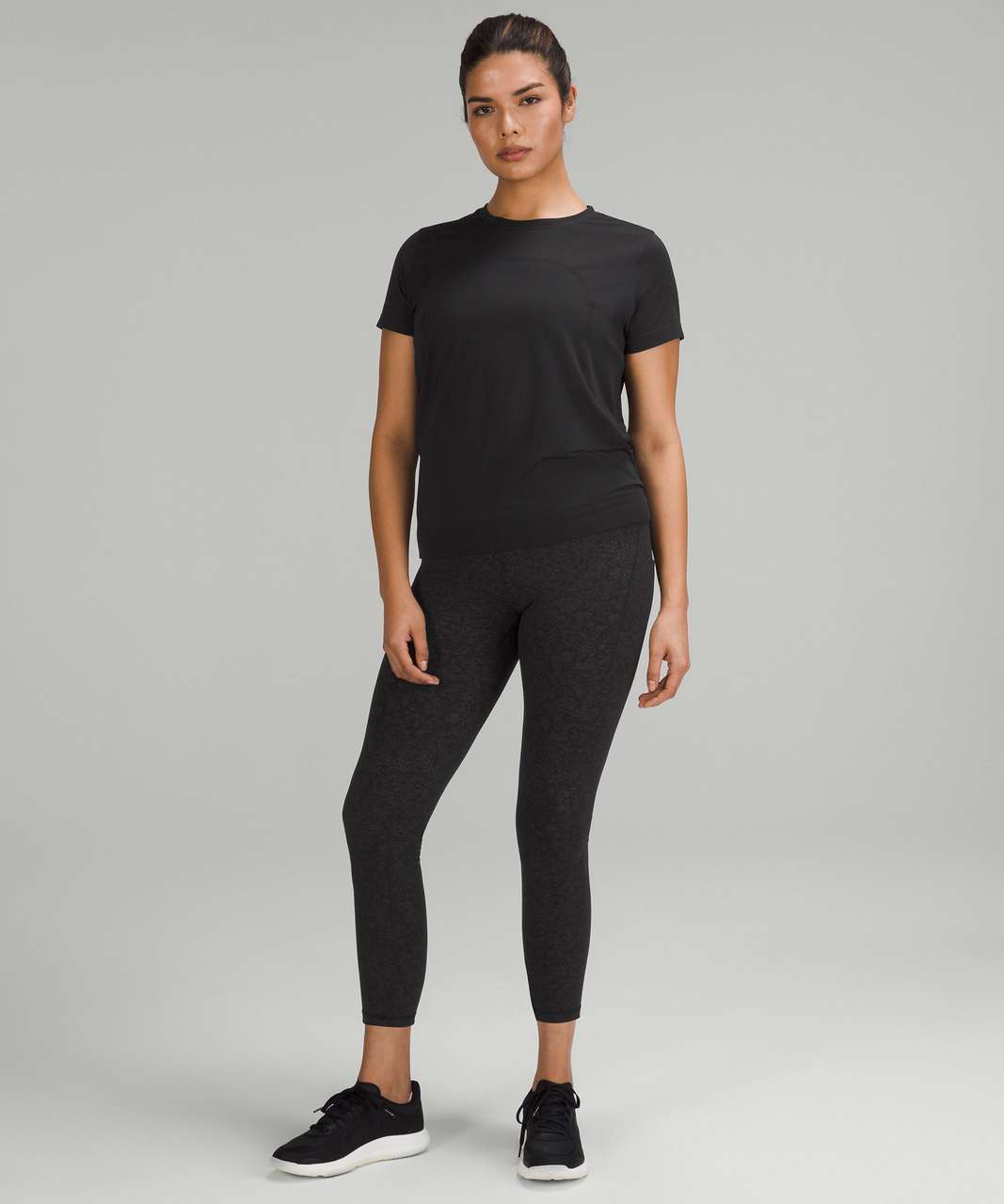 Lululemon Wunder Train High-Rise Tight with Pockets 25 - Blaze Black - lulu  fanatics