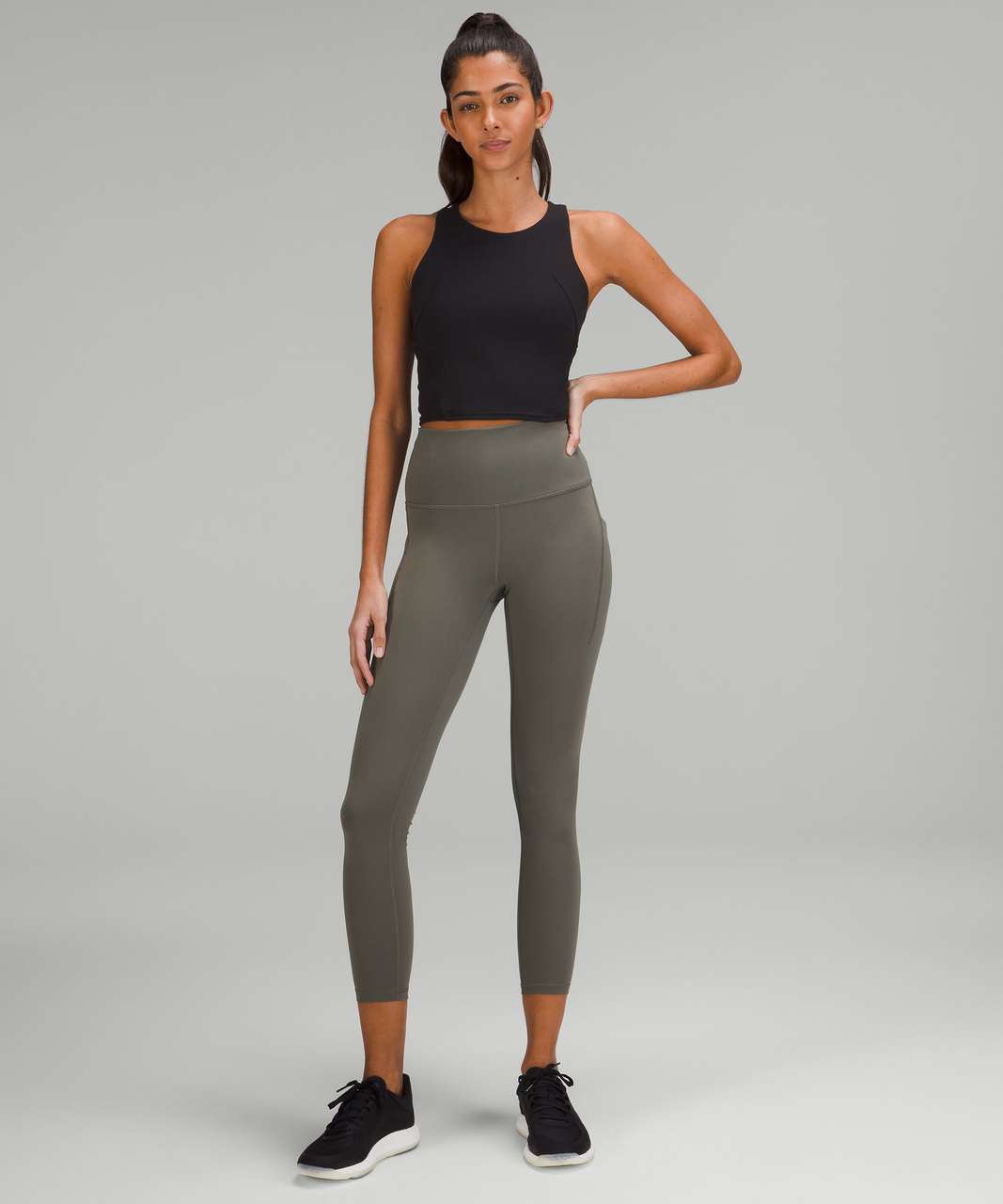 Lululemon Wunder Train High-Rise Tight with Pockets 25" - Grey Sage