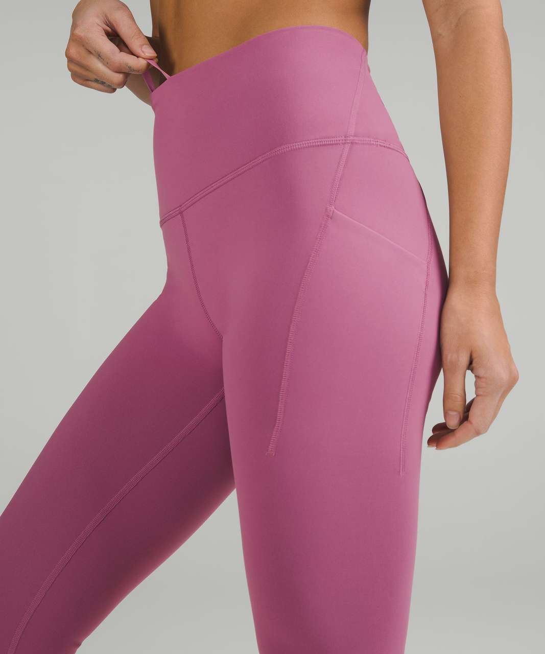 Wunder Train High-Rise Tight with Pockets 25, Moonlit Magenta