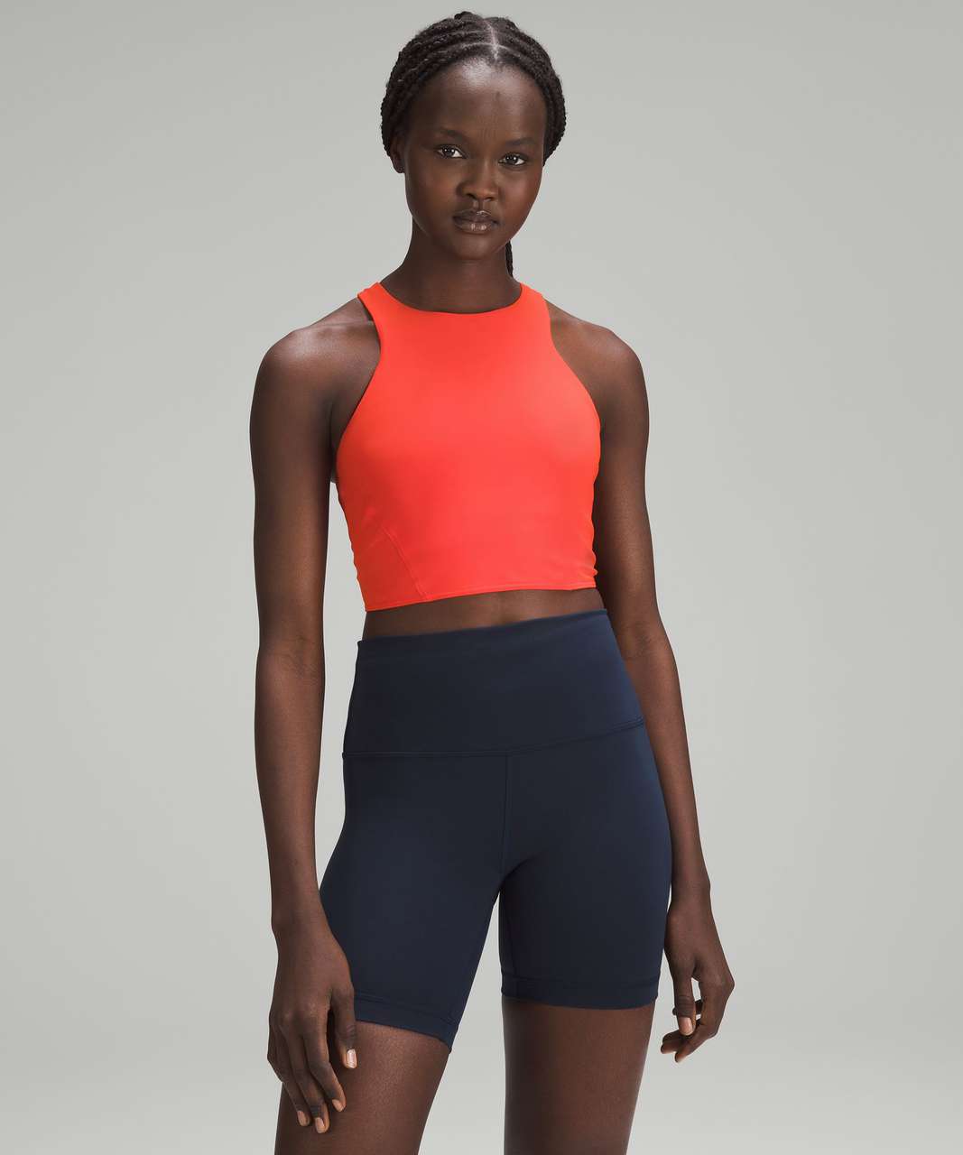 Lululemon Mesh-Back Train Bra *Medium Support, A/B Cup - Solar Orange ...