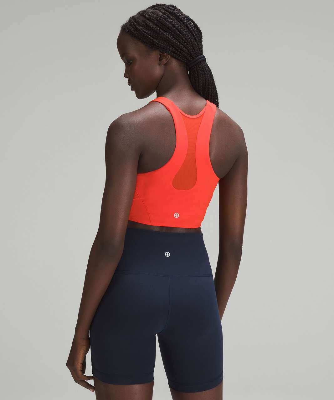 Lululemon Mesh-Back Train Bra *Medium Support, A/B Cup - Solar Orange -  lulu fanatics