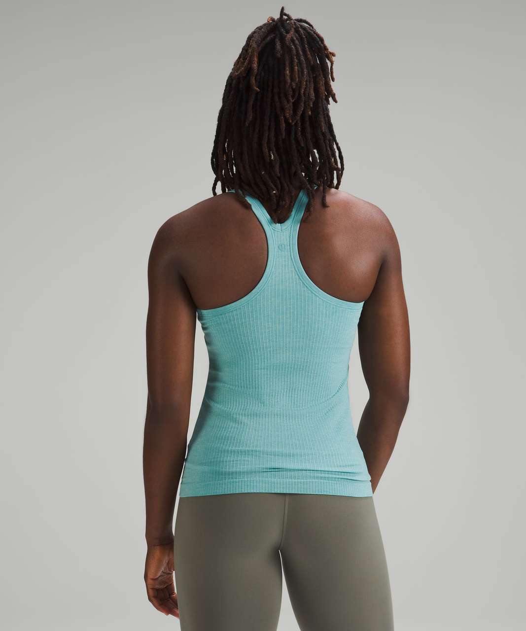 Lululemon Ebb To Street Tank Slim Fit Size 10 B/C cup Pastel Blue PSLB  75790