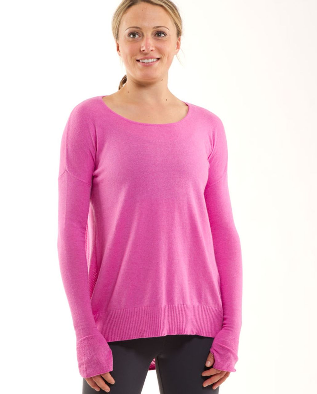 Lululemon Yoga Cozy Pullover - Heathered Smoky Rose