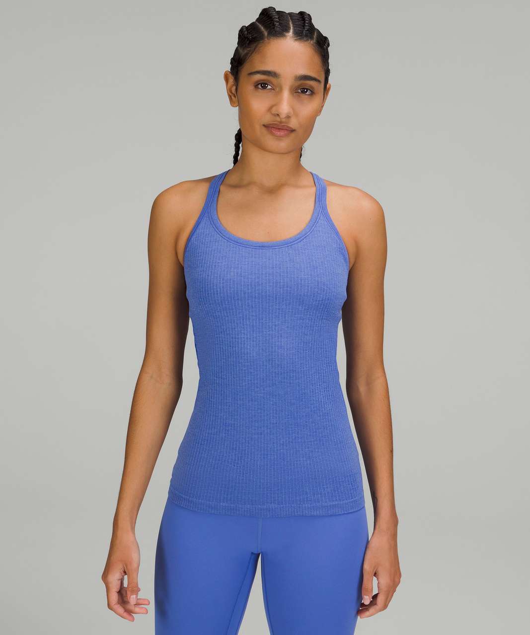 NWT LULULEMON ICBU Ice Blue Ebb To Street Built In Bra Tank Top 4