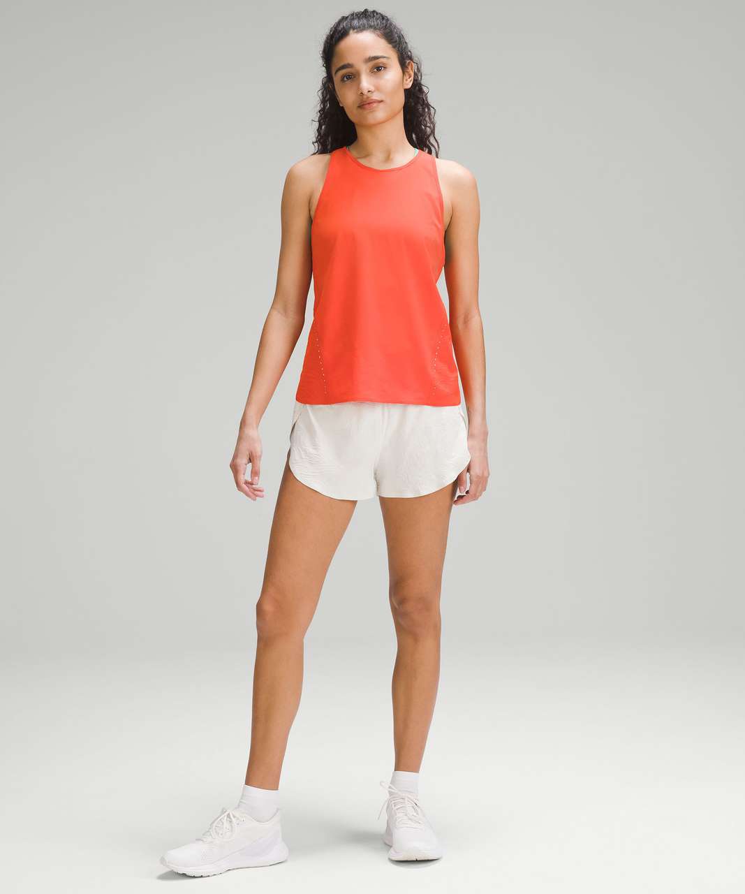 Lululemon Lightweight Stretch Running Tank Top *Airflow - In-Sense Emboss Solar Orange