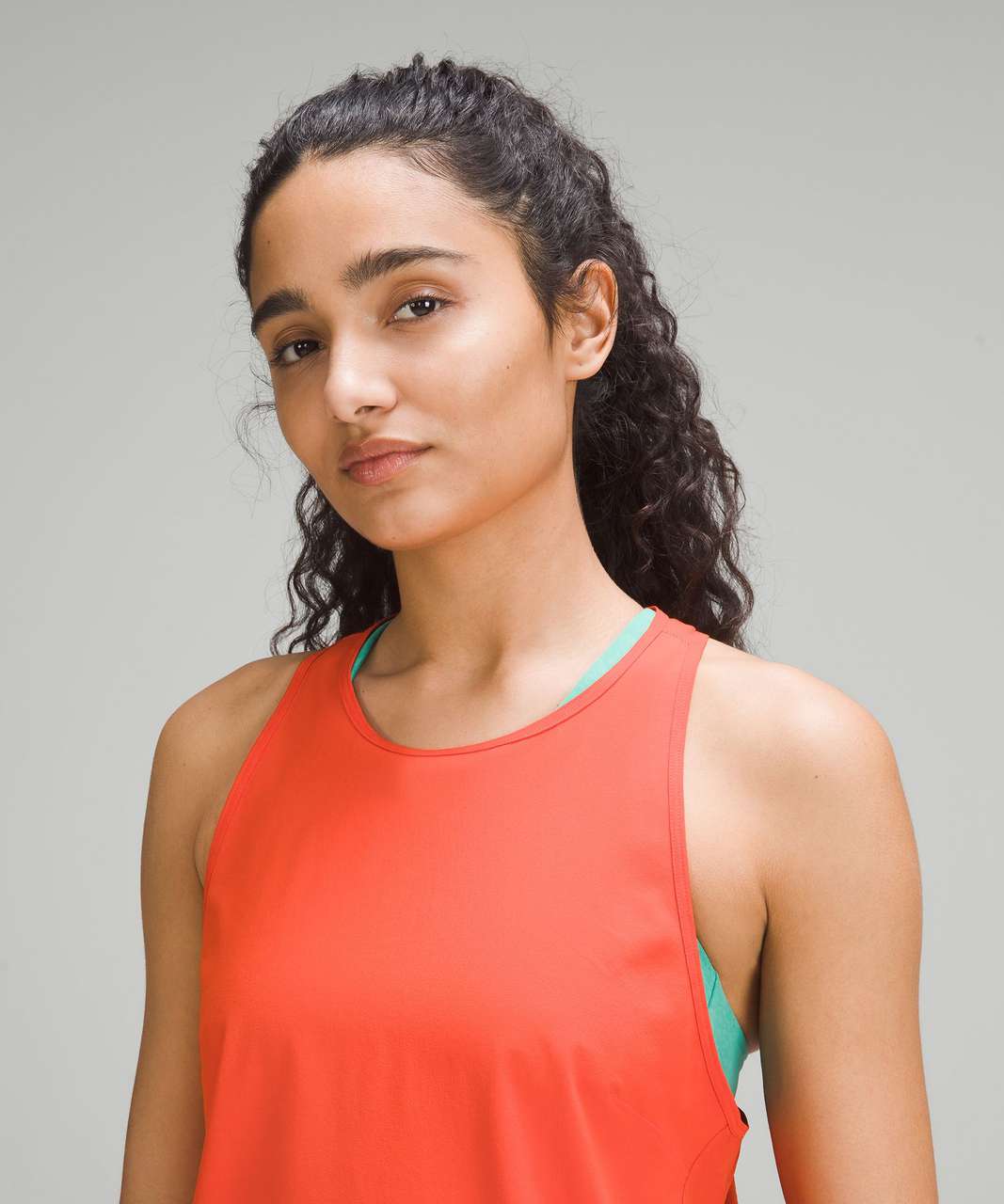 Lululemon Lightweight Stretch Running Tank Top *Airflow - In-Sense Emboss Solar Orange