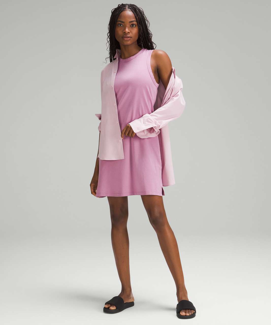 Lululemon Classic-Fit Cotton-Blend Dress - Velvet Dust - lulu fanatics