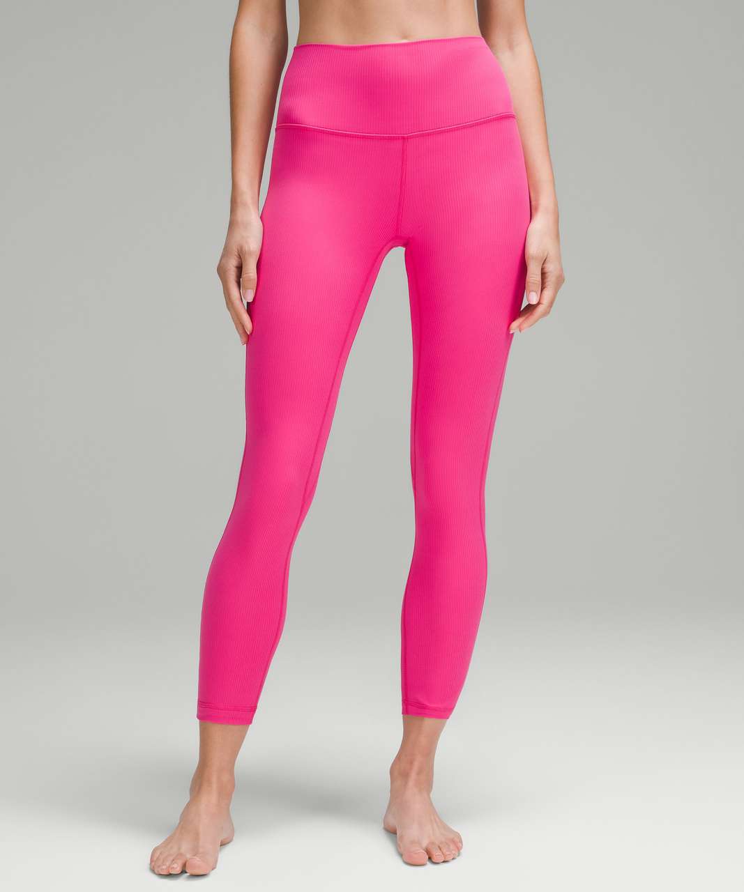 Lululemon Align Ribbed High-Rise Pant 25 - Sonic Pink - lulu fanatics