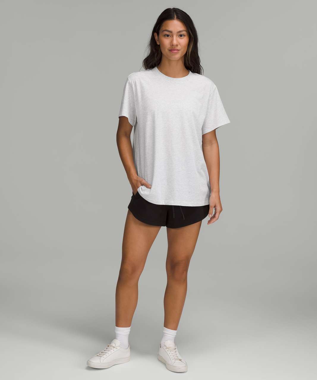 Lululemon All Yours Cotton T-Shirt - Heathered Core Ultra Light Grey