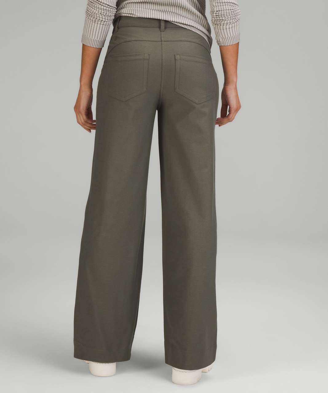 Lululemon City Sleek Slim-Fit 5 Pocket High-Rise Pant - Grey Sage / Grey  Sage - lulu fanatics