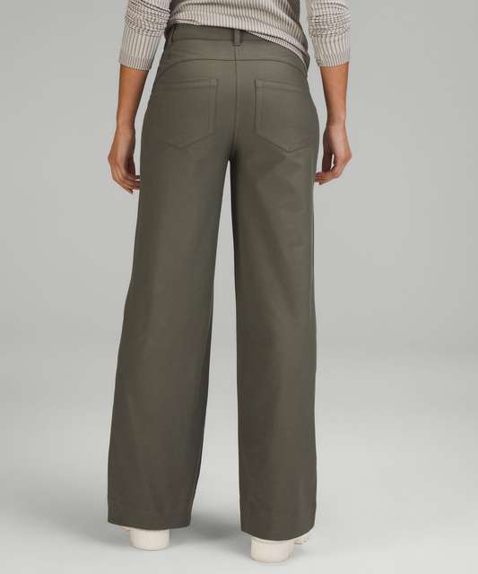 City Sleek 5 Pocket High Rise Wide Leg Pant Full Length Light