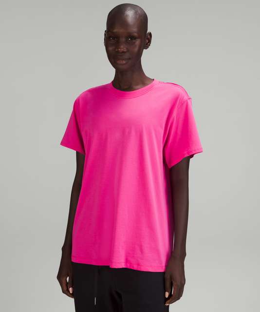 Lululemon All Yours Cotton T-Shirt - Flush Pink - lulu fanatics