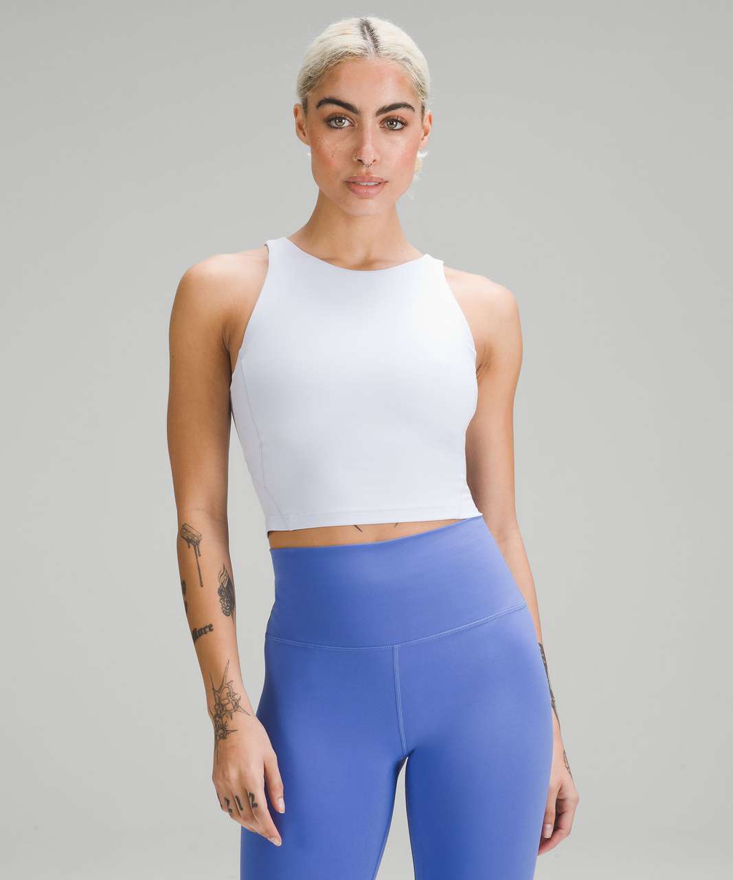 Align High-Neck Tank Top in Blue Nile - just arrived & I think this is my  new favorite tank and colourway! Might remove the padding though 🥲 : r/ lululemon