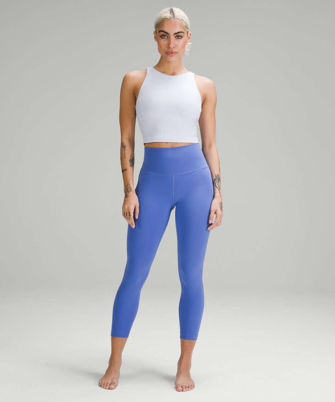 Align High-Neck Tank Top in Blue Nile - just arrived & I think this is my  new favorite tank and colourway! Might remove the padding though 🥲 : r/ lululemon