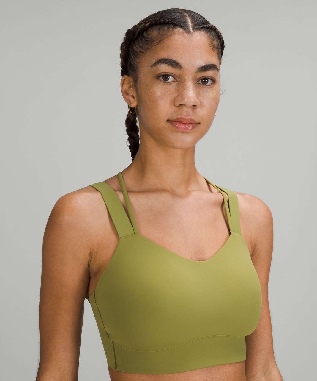 Like a Cloud Longline Bra *Light Support, D/DD Cup, Green Jasper