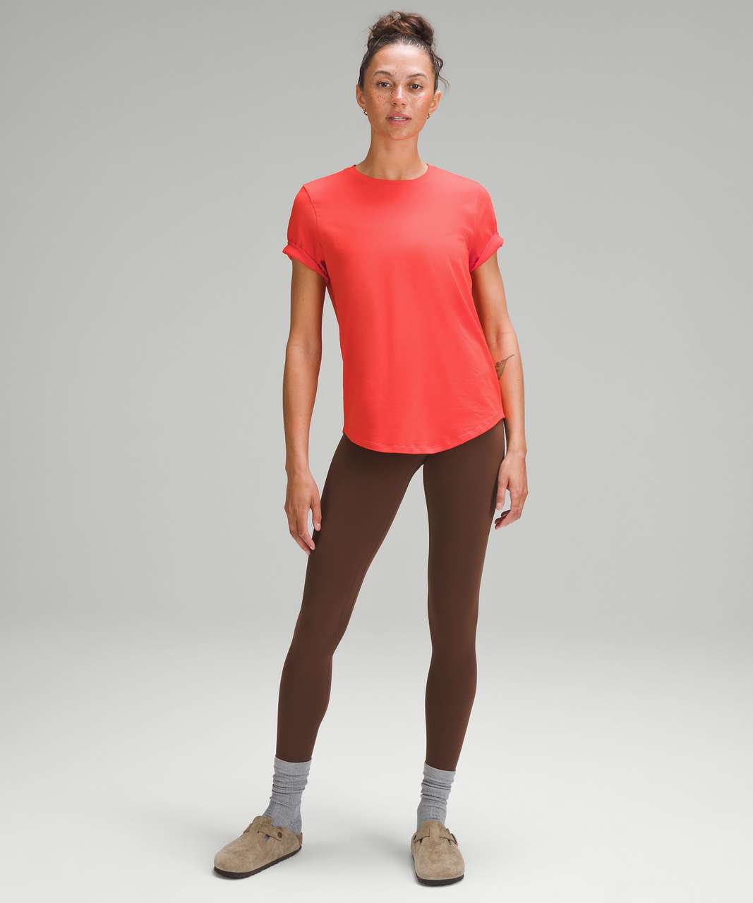 lululemon color comparison love red, solar orange and hot heat @lulule