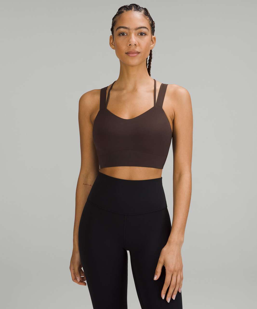 Lululemon Like a Cloud Longline Bra *Light Support, D/DD Cup - French Press