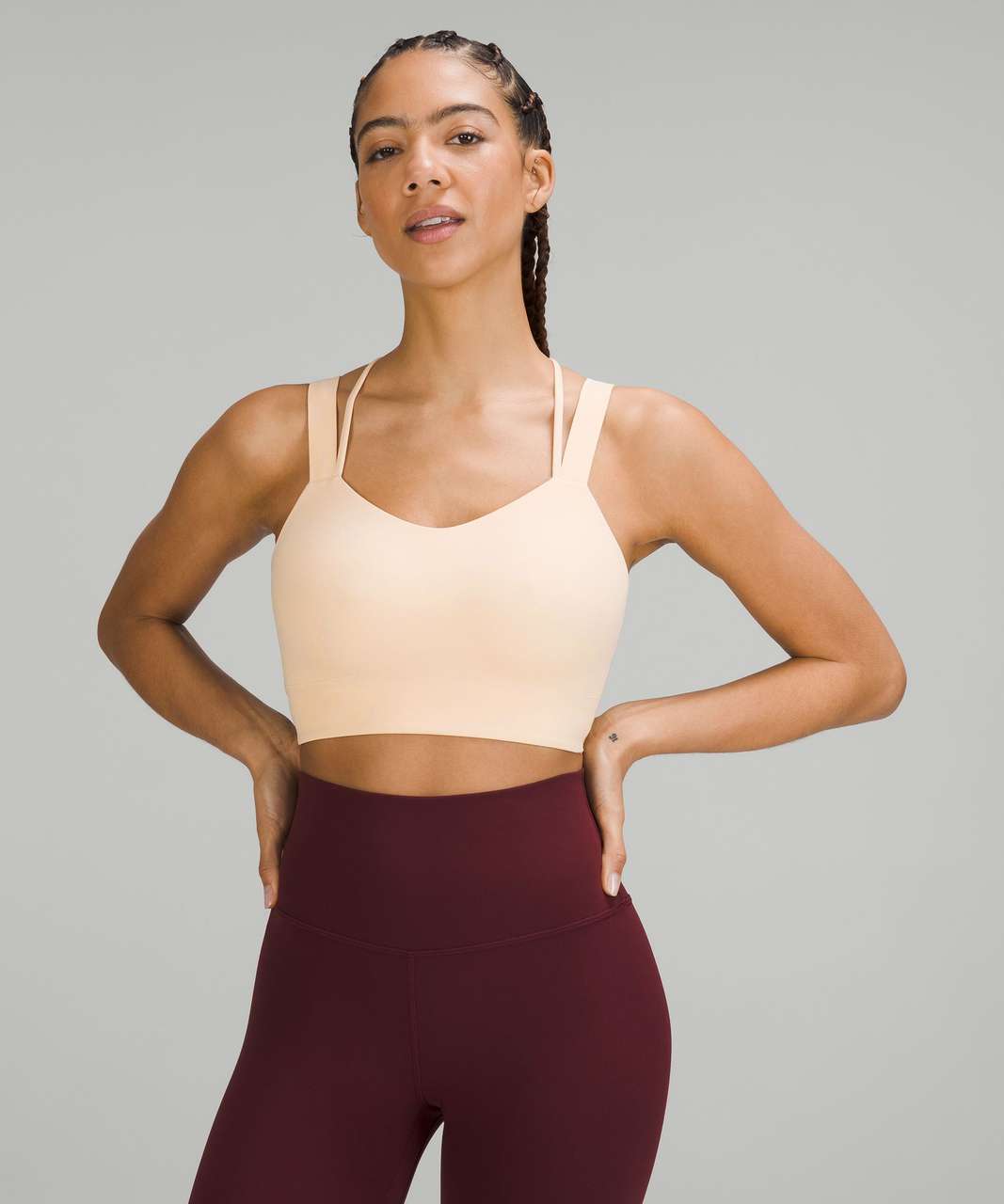 Lululemon Like a Cloud Longline Bra *Light Support, D/DD Cup - Pale Linen