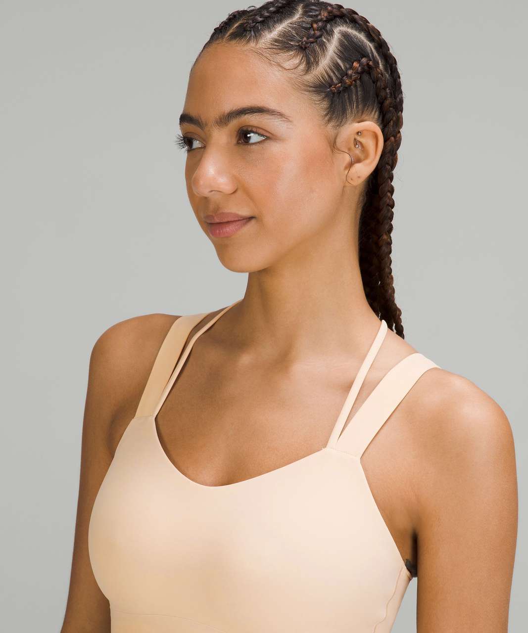 Lululemon Like a Cloud Longline Bra *Light Support, D/DD Cup - Pale Linen