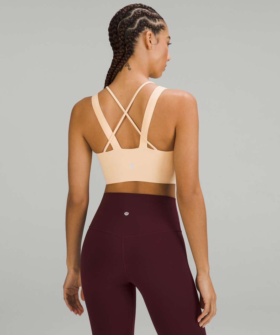 Lululemon Like a Cloud Longline Bra *Light Support, D/DD Cup - Pale Linen - lulu  fanatics