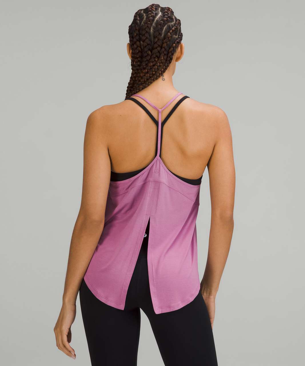 Lululemon Modal-silk Yoga Tank Top In Lemon Sorbet