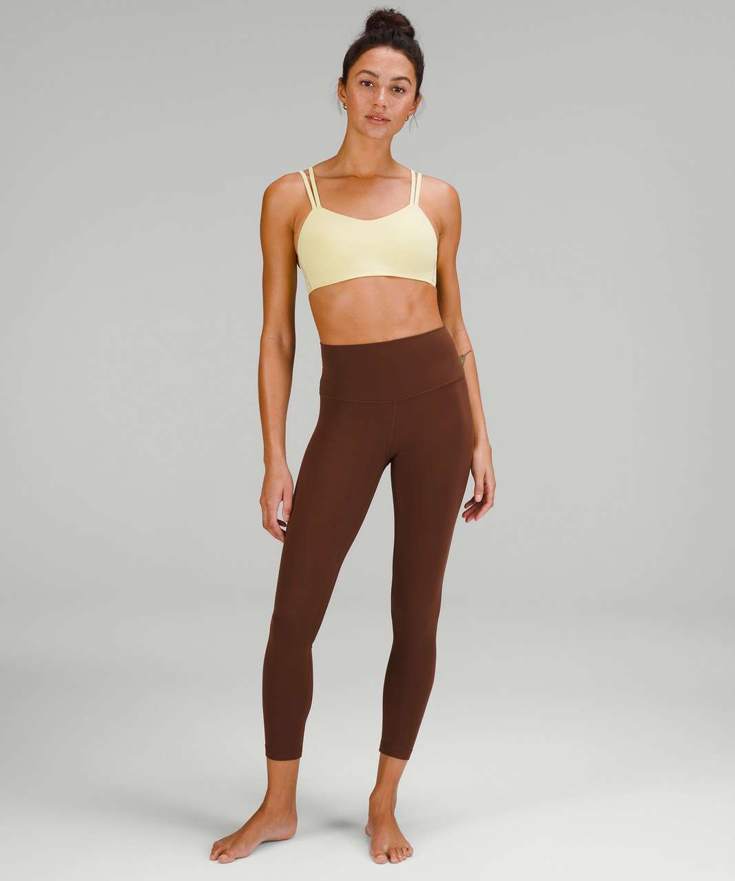 Lululemon Like a Cloud Ribbed Longline Bra *Light Support, B/C Cup -  Butternut Brown - lulu fanatics