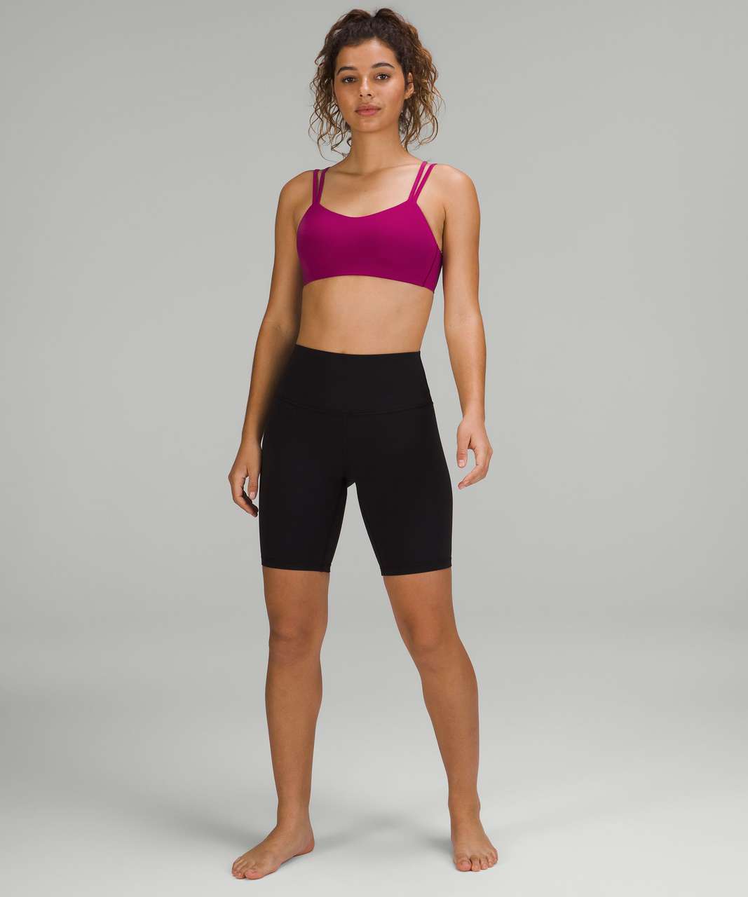 Lululemon Like a Cloud High-Neck Longline Bra *Light Support, B/C Cup -  Dark Olive - lulu fanatics