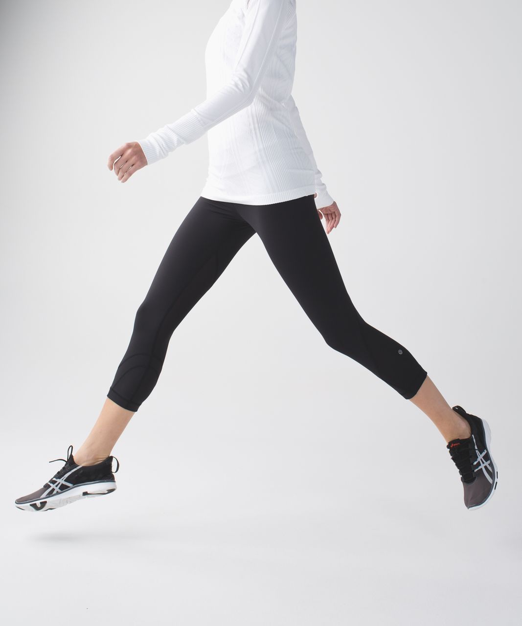 Lululemon Run: Inspire Crop II - Black - lulu fanatics