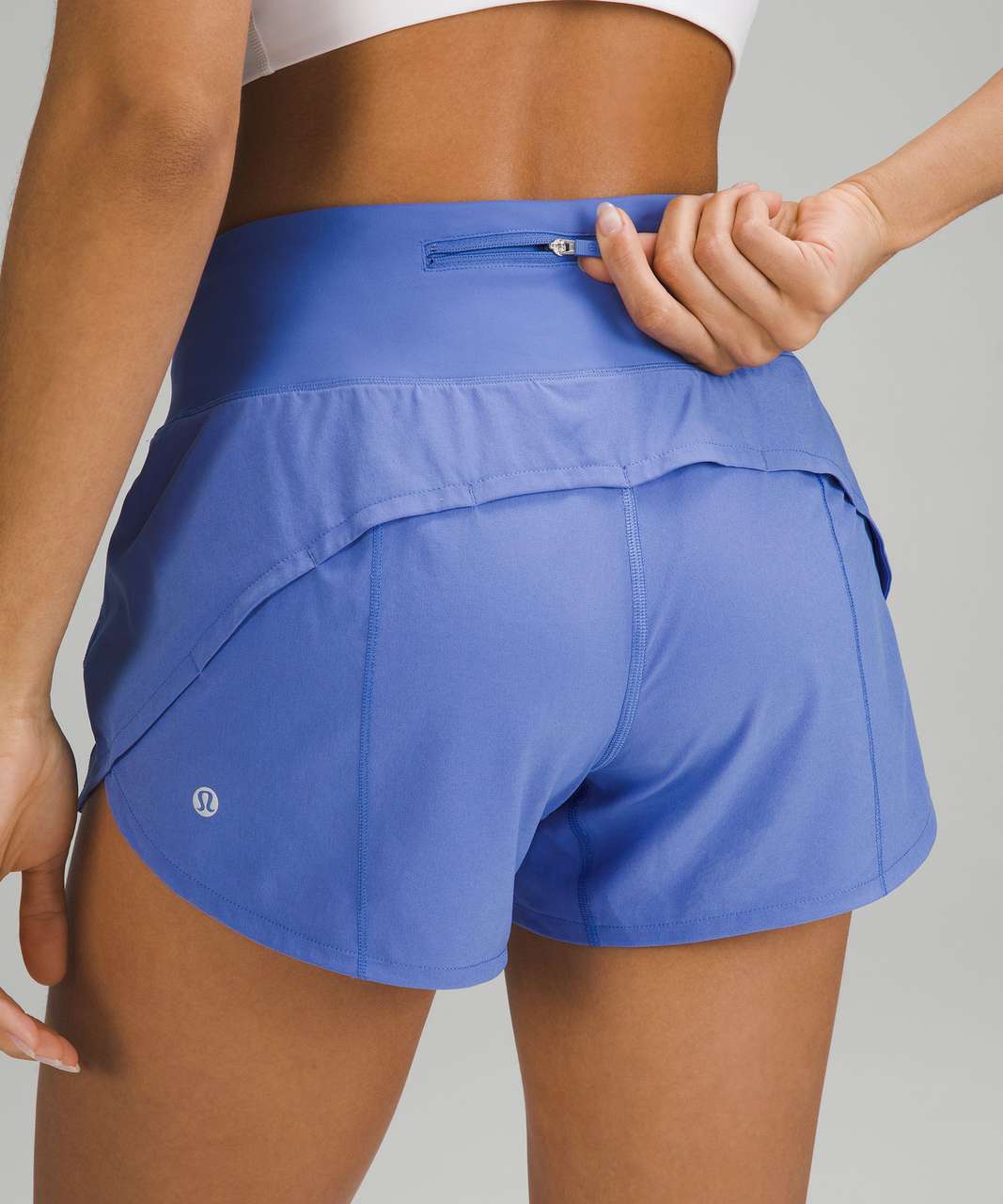 Lululemon Speed Up Mid Rise Lined Short 4 Pastel Blue NWT 10