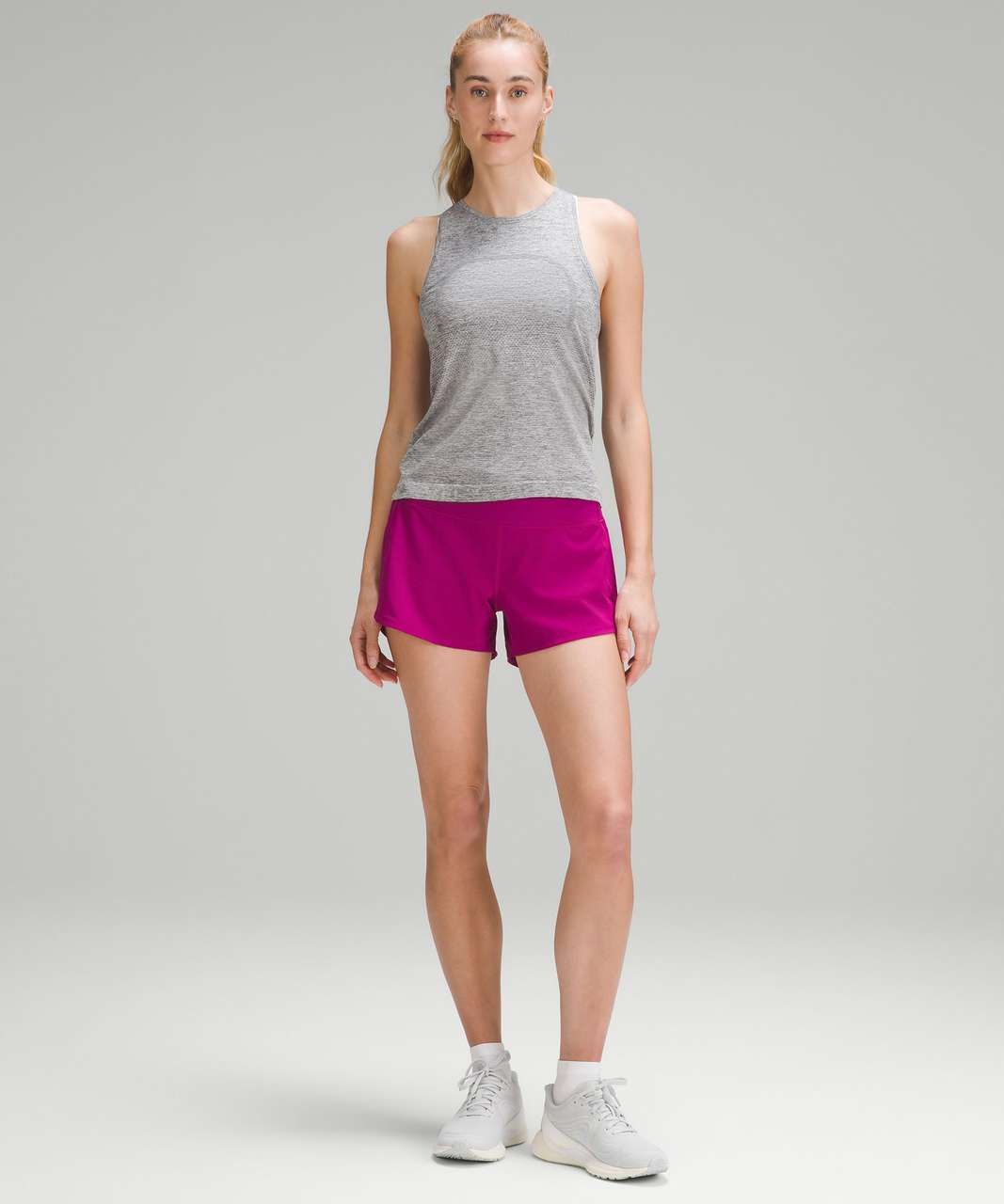 Lululemon Speed Up Mid-Rise Lined Short 4" - Magenta Purple